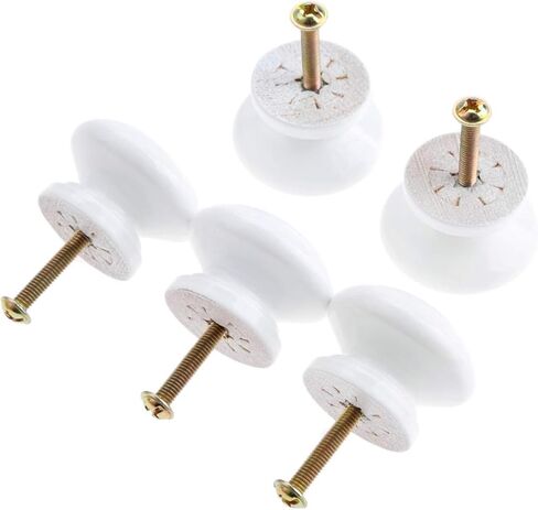 Cabinet Drawer Handle 5Pcs Wood Cabinet Drawer Wardrobe Knobs Wooden Furniture Handles Cabinet Knobs and Handles Kitchen Door Pulls Furniture Hardware(F) in Saudi Arabia