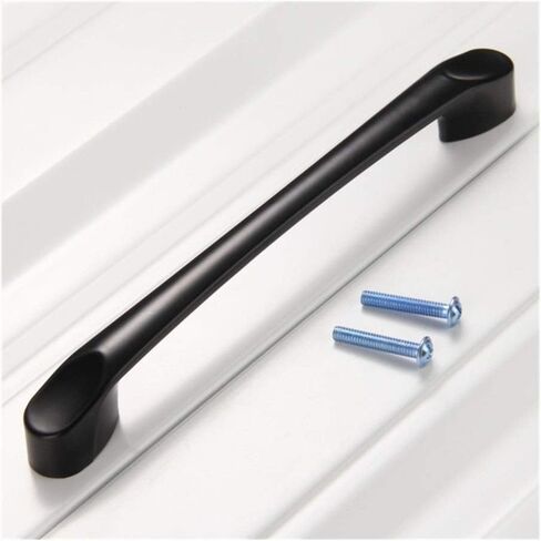 Cabinet Drawer Handle 1Pc Vintage Black Furniture Handles Cabinet Knobs and Handles Kitchen Cupboard Door Handles Wardrobe Knobs Drawer Closet Pulls(128mm) in Saudi Arabia