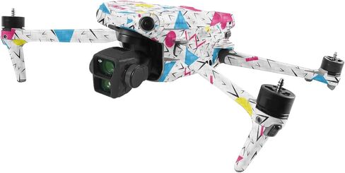 غلاف MightySkins من ألياف الكربون متوافق مع DJI Air 3-90s Fun | لمسة نهائية واقية ومتينة من ألياف الكربون | سهل التطبيق والإزالة وتغيير الأنماط in Kuwait