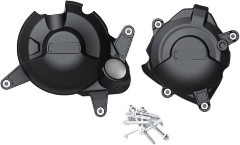 متوافق مع Yamaha R3 2023-2025 MT-03 2023-2025 غطاء حماية المحرك R3 2020 2024 MT-03 2023 2024 2025 غطاء المحرك (أسود-مجموعة واحدة) in Saudi Arabia