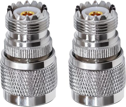 TUOLNK UHF إلى N موصل عدة N-نوع ذكر/أنثى إلى SO239 UHF ذكر/أنثى RF محول محوري لتمديد كابل/هوائي CCTV N إلى UHF محول محوري عدة 4 مجموعة in Kuwait