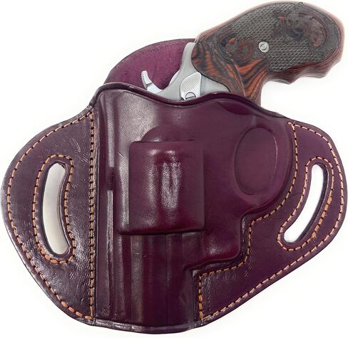 Cardini Leather Premium OWB Leather Holster for Concealed Carry | Fits Smith & Wesson Model K Frame, N Frame, Model 60 | Rock Island M206 | Other 38 Special Revolvers in Kuwait