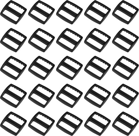 Black Plastic Wide Mouth Tri-Glide Slide – For Bag Straps, Rifle Slings, Dog Collars - 1 Inch, 1 Pack in Saudi Arabia