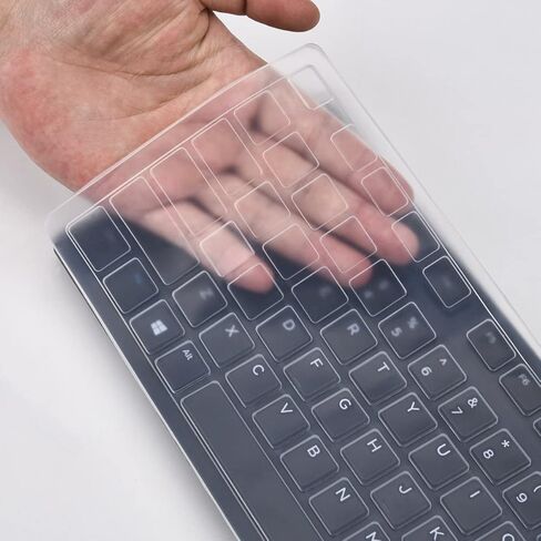 Keyboard Cover for Dell KB216 KM636 Keyboard, Dell Optiplex 5250 5460 7450 7050 & inspiron 27 7700 7790, inspiron 24 5400 5490 AIO Desktop, Dell KB216 KM636 Keyboard Skin Protector - Clear in Saudi Arabia