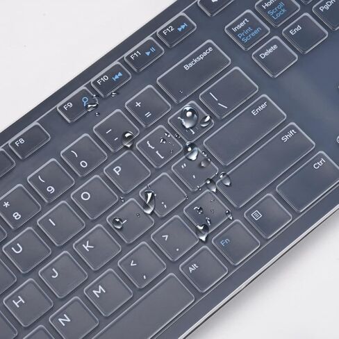 Keyboard Cover for Dell KB216 KM636 Keyboard, Dell Optiplex 5250 5460 7450 7050 & inspiron 27 7700 7790, inspiron 24 5400 5490 AIO Desktop, Dell KB216 KM636 Keyboard Skin Protector - Clear in Saudi Arabia