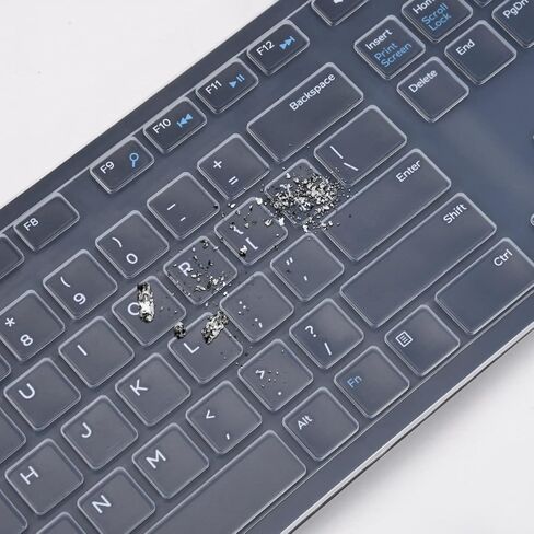 Keyboard Cover for Dell KB216 KM636 Keyboard, Dell Optiplex 5250 5460 7450 7050 & inspiron 27 7700 7790, inspiron 24 5400 5490 AIO Desktop, Dell KB216 KM636 Keyboard Skin Protector - Clear in Saudi Arabia