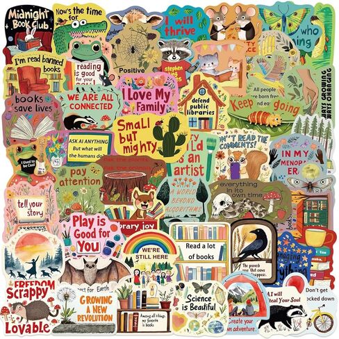 50 PCS Mental Health Emotional Support Stickers, Affirmation Sticker Pack for Adults or Kids, Cute Inspirational Quotes, (Mental Health) in Saudi Arabia