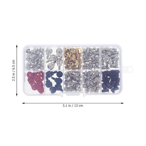 Homoyoyo 228pcs Computer Screws Assortment Kit with Flat Head Tapping and Countersunk Bolts for Motherboard, PC Case, Power Supply, Hard Drive, Fan Installation – Laptop and Desktop Repair in Saudi Arabia