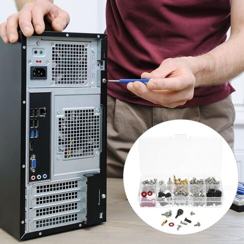Homoyoyo 228pcs Computer Screws Assortment Kit with Flat Head Tapping and Countersunk Bolts for Motherboard, PC Case, Power Supply, Hard Drive, Fan Installation – Laptop and Desktop Repair in Saudi Arabia
