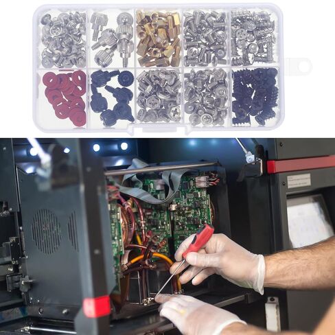 Homoyoyo 228pcs Computer Screws Assortment Kit with Flat Head Tapping and Countersunk Bolts for Motherboard, PC Case, Power Supply, Hard Drive, Fan Installation – Laptop and Desktop Repair in Saudi Arabia
