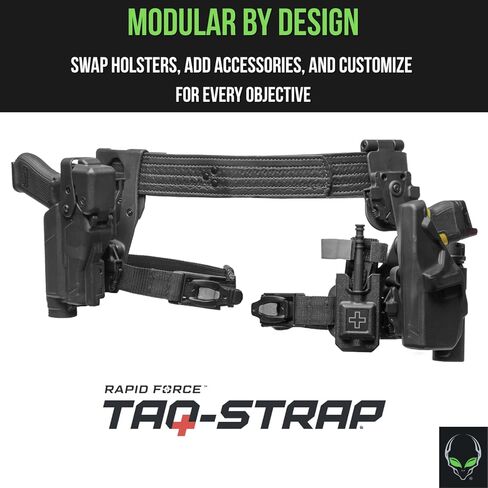 عاصبة تكتيكية متكاملة من Alien Gear TAQ-Strap - حزام الساق للحافظات، وأقنعة الغاز، وIFAKs - الفخذ، والسقوط، وحافظة الساق التكتيكية - عالمية in Kuwait