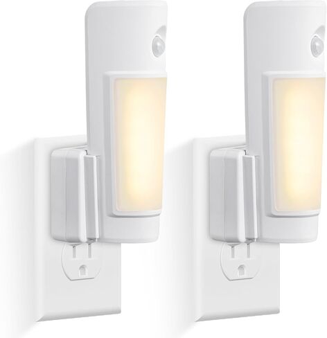 Enhon 3 حزمة 4 في 1 أضواء الطوارئ لفشل الطاقة المنزلية، القابلة لإعادة الشحن مصباح يدوي LED التوصيل في الجدار، تشغيل تلقائي للضوء الليلي لانقطاع الطاقة مع مستشعر الحركة لعناصر الاستعداد للإعصار in Kuwait