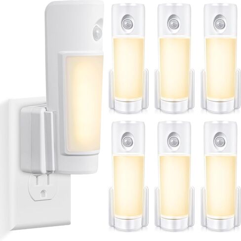 Enhon 3 Pack 4 in 1 Emergency Lights for Home Power Failure, Rechargeable LED Flashlight Plug in Wall, Automatic Turn On Power Outage Night Light with Motion Sensor for Hurricane Preparedness Items in Saudi Arabia