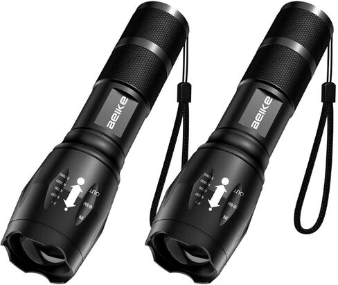 BEIKE Flashlight 2 Pack, Flash Light High Lumens, Small Flashlights Powerful, Super Bright LED Flashlight, Handheld Flashlights for Home, Camping, Emergency, Power Outages, Travel in Saudi Arabia