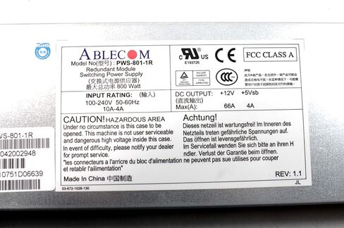 Supermicro PWS-801-1R 800W Power Supply 1U 12V Redundant Module in Saudi Arabia