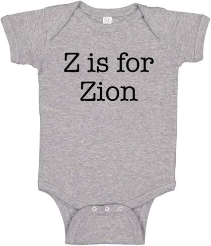 TATY Kids Z is for Zion Baby Infant Bodysuit in Saudi Arabia