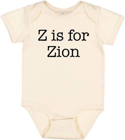 TATY Kids Z is for Zion Baby Infant Bodysuit in Saudi Arabia