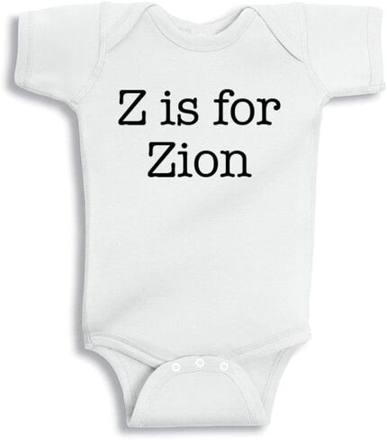 TATY Kids Z is for Zion Baby Infant Bodysuit in Saudi Arabia
