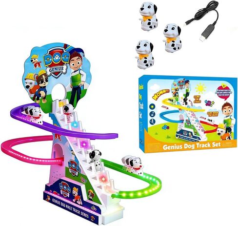 Santa Climbing Toy Set Electric Light Slide Climbing Toys for Automatic Stairs,Playful Santa Race Game Christmas Roller Climbing Toys with LED Light and Music for Toddlers Boys Girls in Saudi Arabia