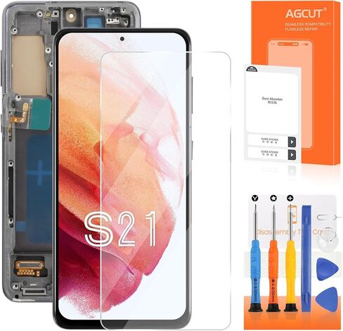 INCELL لهاتف Samsung Galaxy S21 4G / 5G بديل لشاشة Samsun S21 LCD G990 G991 G991B G991U G991W LCD محول رقمي شاشة لمس مجموعة إصلاح جزء رمادي مع إطار in Kuwait
