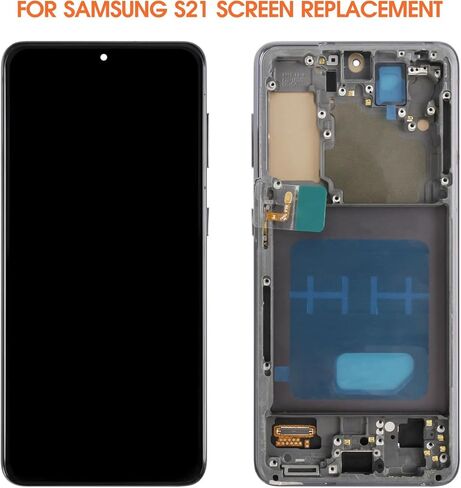 INCELL لهاتف Samsung Galaxy S21 4G / 5G بديل لشاشة Samsun S21 LCD G990 G991 G991B G991U G991W LCD محول رقمي شاشة لمس مجموعة إصلاح جزء رمادي مع إطار in Kuwait