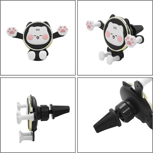 Cute Cat Car Phone Bracket Mount for Car Vent Cartoon Phones Mount for Air Vent Universal Phone Bracket Compatible with 4 to 7 Inches Phones with Cases in Saudi Arabia