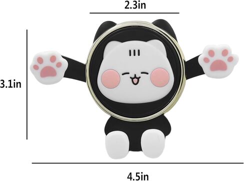 Cute Cat Car Phone Bracket Mount for Car Vent Cartoon Phones Mount for Air Vent Universal Phone Bracket Compatible with 4 to 7 Inches Phones with Cases in Saudi Arabia