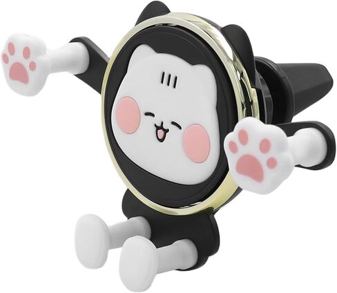 Cute Cat Car Phone Bracket Mount for Car Vent Cartoon Phones Mount for Air Vent Universal Phone Bracket Compatible with 4 to 7 Inches Phones with Cases in Saudi Arabia