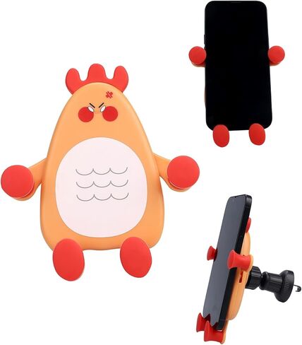 Cute Cat Car Phone Bracket Mount for Car Vent Cartoon Phones Mount for Air Vent Universal Phone Bracket Compatible with 4 to 7 Inches Phones with Cases in Saudi Arabia