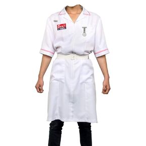LiuzilaiST Adult Men Dent Joker’s Clown Nurse Coat Uniform Cosplay Costume Halloween Fancy Dress Make Up Suit Outfit