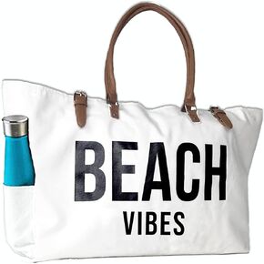 Keho Waterproof Beach Bag with Pockets For Women (Sandproof)