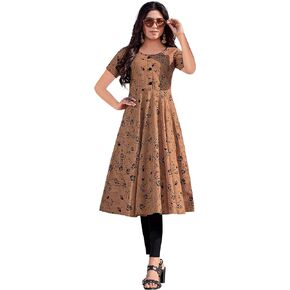 Miraan Women's Cotton Printed Readymade Kurti