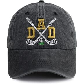 Gxaxyoupe Golf Dad Hats for Men, Funny Adjustable Cotton Embroidered Daddy Baseball Cap