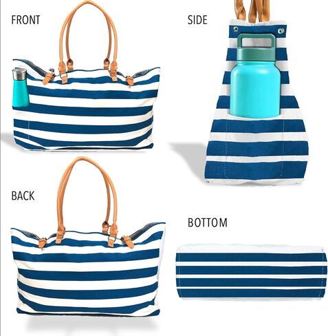 Keho Waterproof Beach Bag with Pockets For Women (Sandproof) in Kuwait