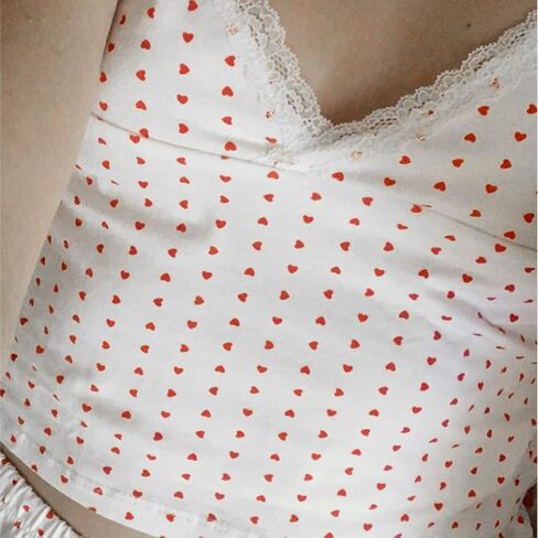 طقم نسائي مكون من قطعتين متناسق من Multitrust Y2K طقم صالة مريح قميص قصير وسروال قصير عالي الخصر طقم Pjs ملابس للاستلقاء in Kuwait