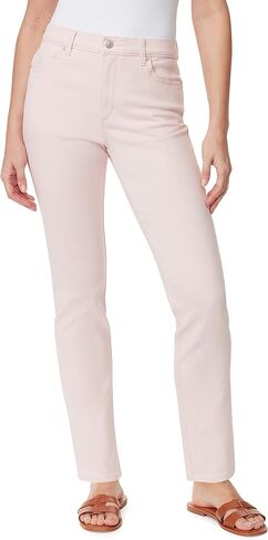 Gloria Vanderbilt Women's Amanda Classic High Rise Tapered Jean, Rosy Pink, 8 Petite in Saudi Arabia