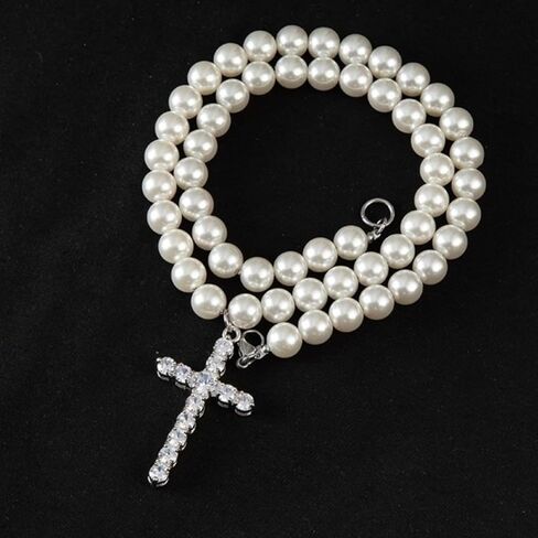 Halukakah Pearl Necklace for Men - Genuine Natural Pearls Necklace & Bracelet - Perfect For Hip Hop or Formal Attire - Handmade Classic & Contemporary Designs for Special Occasions or Everyday Wear in Saudi Arabia