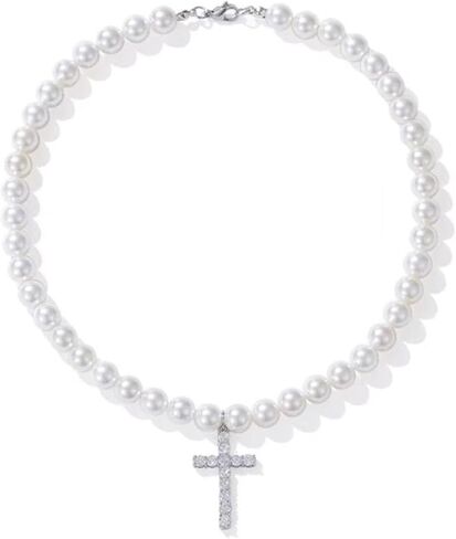 Halukakah Pearl Necklace for Men - Genuine Natural Pearls Necklace & Bracelet - Perfect For Hip Hop or Formal Attire - Handmade Classic & Contemporary Designs for Special Occasions or Everyday Wear in Saudi Arabia