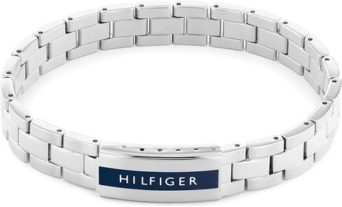 Tommy Hilfiger Men's Jewelry 2790485 Stainless Steel Bracelet, Color: Silver in Saudi Arabia