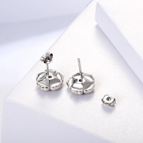 أقراط الخشخاش الأحمر من الفضة الإسترليني: 925 أقراط الخشخاش المضادة للحساسية أقراط على شكل زهرة مجوهرات هدية للنساء والفتيات المراهقات in Kuwait