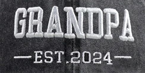 3D Embroidered Grandpa Est. 2024 Hat, Distressed Cotton Adjustable Funny Best Grandfather Baseball Cap in Kuwait
