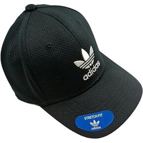 adidas Men's Classic Originals Premium Stretch Fit Cap (Black, Large/X-Large, L/XL) in Saudi Arabia