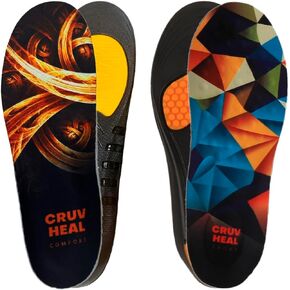 Cruvheal Max Comfort Men and Sport Neutral Arch Insoles
