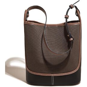 FOXLOVER Women’s Shoulder Handbag Lightweight Commuter Bucket Bag Large Capacity Casual Portable Handbags for Women