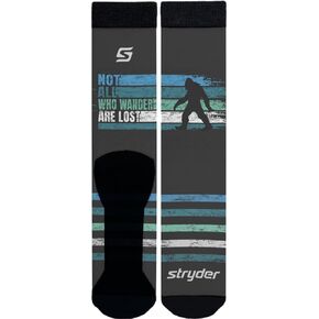 Gear Performance Socks Rayon Made With Bamboo - Bigfoot Not All Who Wander Are Lost