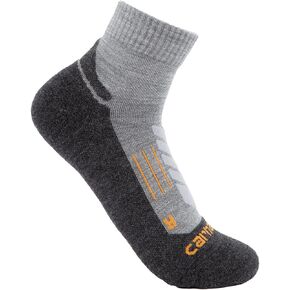 Carhartt Men's Midweight Synthetic-merino Wool Blend Trail Crew Sock