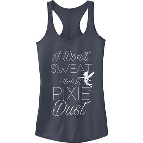 Disney Women's Tinker Bell Not Sweat Slim Fit, Scoop Hem Racerback Tank