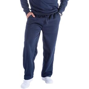 Yasumond Joggers for Men Fleece Lined Jogging Open Leg Sweatpants Elastic Waistband with Pockets