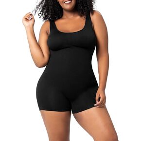 Sleeveless Bodysuit For Women Tummy Control Shapewear Tank Top Shorts Seamless One Piece Jumpsuits