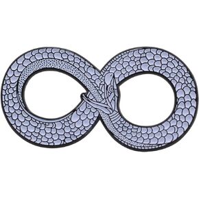 REAL SIC Ouroboros Enamel Pin - Black Metal Snake Pin - Halloween/Occult/Witch/Alchemy/Tarot Lapel Pin for Jackets, Backpacks, Bags, Hats & Tops